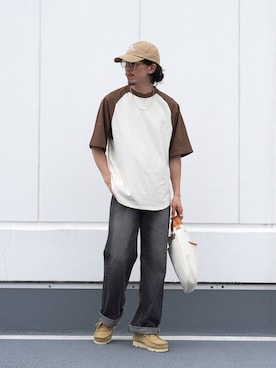 「BALLAST ARK（バラストアーク）のアイテム（バッグ）」を使った、ARKnets STAFFさん（メンズ・169cm）の春コーディネート
