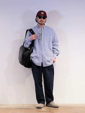 「BALLAST ARK（バラストアーク）のアイテム（バッグ）」を使った、ARKnets STAFFさん（メンズ・178cm）の春コーディネート