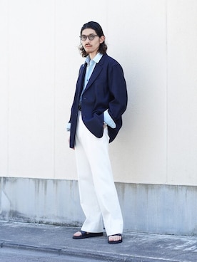 「ポートバイアーク」｜「アイテム（ジャケット/アウター）」を使った、ARKnets STAFFさん（メンズ・173cm）の春コーディネート