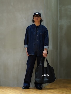 「ポートバイアーク」｜「アイテム（ジャケット/アウター）」を使った、ARKnets STAFFさん（メンズ・174cm）の春コーディネート