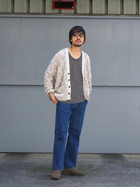 「BALLAST ARK（バラストアーク）のアイテム（パンツ）」を使った、ARKnets STAFFさん（メンズ・178cm）の春コーディネート
