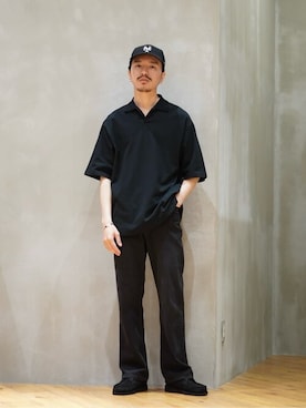 「marka（マーカ）のアイテム（パンツ）」を使った、ARKnets STAFFさん（メンズ・175cm）の夏コーディネート