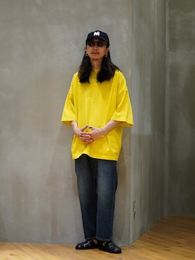 「Paraboot（パラブーツ）のアイテム（サンダル）」を使った、ARKnets STAFFさん（メンズ・171cm）の夏コーディネート