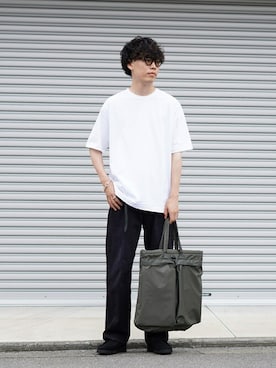 「marka（マーカ）のアイテム（パンツ）」を使った、ARKnets STAFFさん（メンズ・176cm）の夏コーディネート