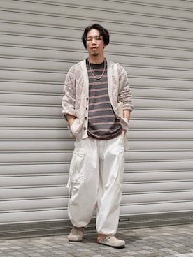 「BALLAST ARK（バラストアーク）のアイテム」を使った、ARKnets STAFFさん（メンズ・169cm）の夏コーディネート