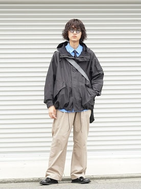 「marka（マーカ）のアイテム（ジャケット/アウター）」を使った、ARKnets STAFFさん（メンズ・183cm）の夏コーディネート