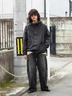 「marka（マーカ）のアイテム（ジャケット/アウター）」を使った、ARKnets STAFFさん（メンズ・183cm）の夏コーディネート