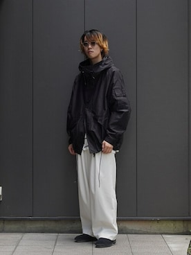 「marka（マーカ）のアイテム（ジャケット/アウター）」を使った、ARKnets STAFFさん（メンズ・177cm）の夏コーディネート