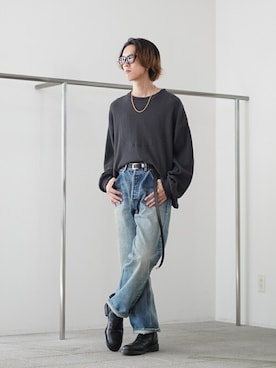 「marka（マーカ）のアイテム（パンツ）」を使った、ARKnets STAFFさん（メンズ・177cm）の夏コーディネート