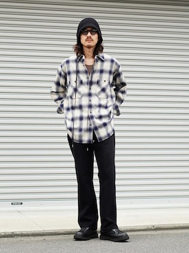 「marka（マーカ）のアイテム（パンツ）」を使った、ARKnets STAFFさん（メンズ・173cm）の夏コーディネート