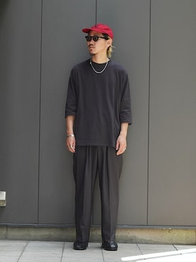 「marka（マーカ）のアイテム（トップス）」を使った、ARKnets STAFFさん（メンズ・175cm）の夏コーディネート