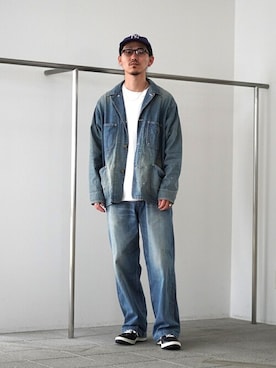 「marka（マーカ）のアイテム（パンツ）」を使った、ARKnets STAFFさん（メンズ・175cm）の夏コーディネート