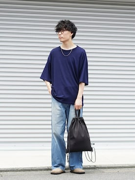 「marka（マーカ）のアイテム（パンツ）」を使った、ARKnets STAFFさん（メンズ・177cm）の夏コーディネート
