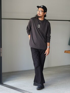 「marka（マーカ）のアイテム（トップス）」を使った、ARKnets STAFFさん（メンズ・183cm）の夏コーディネート