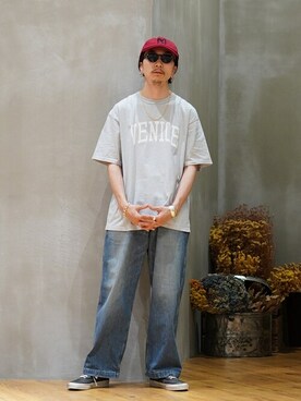 「marka（マーカ）のアイテム（パンツ）」を使った、ARKnets STAFFさん（メンズ・171cm）の夏コーディネート