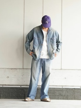 「marka（マーカ）のアイテム（パンツ）」を使った、ARKnets STAFFさん（メンズ・178cm）の夏コーディネート