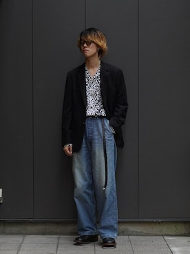 「marka（マーカ）のアイテム（パンツ）」を使った、ARKnets STAFFさん（メンズ・177cm）の夏コーディネート