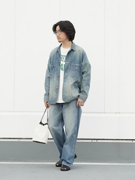 「marka（マーカ）のアイテム（パンツ）」を使った、ARKnets STAFFさん（メンズ・176cm）の夏コーディネート