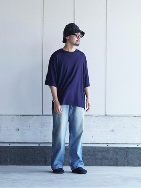 「marka（マーカ）のアイテム（パンツ）」を使った、ARKnets STAFFさん（メンズ・170cm）の夏コーディネート