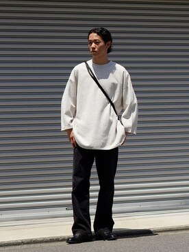 「marka（マーカ）のアイテム（パンツ）」を使った、ARKnets STAFFさん（メンズ・175cm）の夏コーディネート