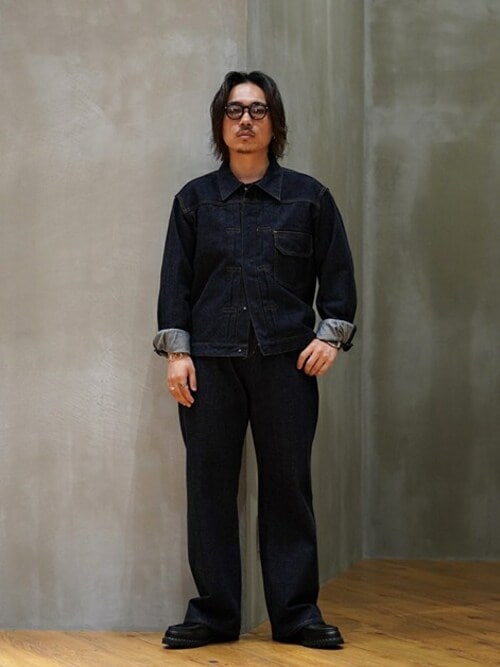 美品PORT BY ARK denim jaket&pantsセットアップ PORT BY ARK(ポート