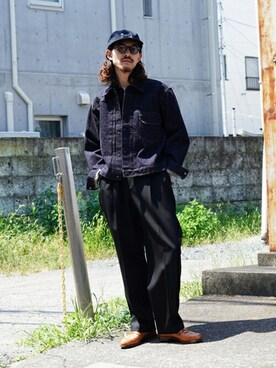 「ポートバイアーク」｜「アイテム（ジャケット/アウター）」を使った、ARKnets STAFFさん（メンズ・173cm）の秋コーディネート