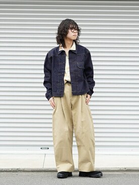 「ポートバイアーク」｜「アイテム（ジャケット/アウター）」を使った、ARKnets STAFFさん（メンズ・169cm）の秋コーディネート