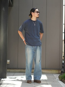 「marka（マーカ）のアイテム（パンツ）」を使った、ARKnets STAFFさん（メンズ・175cm）の秋コーディネート
