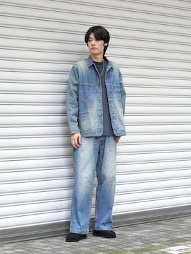 「marka（マーカ）のアイテム（パンツ）」を使った、ARKnets STAFFさん（メンズ・181cm）の秋コーディネート