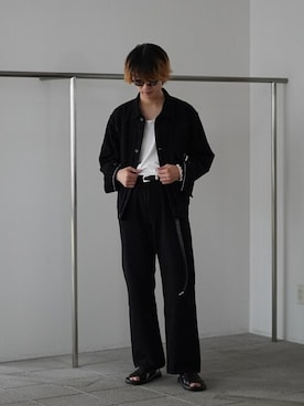 「marka（マーカ）のアイテム（デニムジャケット）」を使った、ARKnets STAFFさん（メンズ・177cm）の秋コーディネート