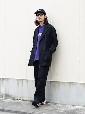 「marka（マーカ）のアイテム（パンツ）」を使った、ARKnets STAFFさん（メンズ・173cm）の秋コーディネート