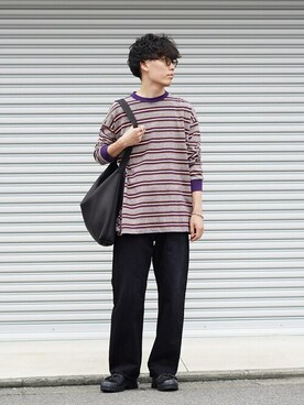 「marka（マーカ）のアイテム（パンツ）」を使った、ARKnets STAFFさん（メンズ・177cm）の秋コーディネート