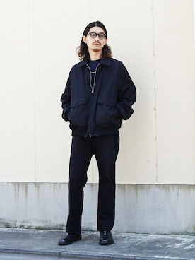 「marka（マーカ）のアイテム（パンツ）」を使った、ARKnets STAFFさん（メンズ・173cm）の秋コーディネート
