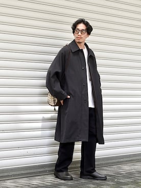 「marka（マーカ）のアイテム（パンツ）」を使った、ARKnets STAFFさん（メンズ・169cm）の秋コーディネート