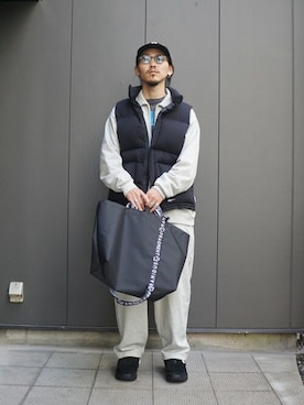 「marka（マーカ）のアイテム（ジャケット/アウター）」を使った、ARKnets STAFFさん（メンズ・175cm）の秋コーディネート