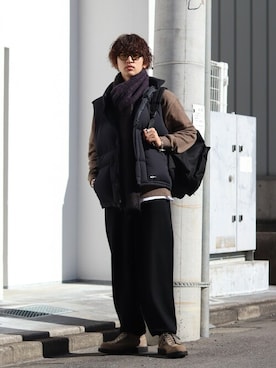 「marka（マーカ）のアイテム（ジャケット/アウター）」を使った、ARKnets STAFFさん（メンズ・183cm）の秋コーディネート