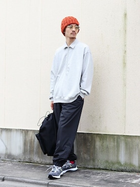 「marka（マーカ）のアイテム（スウェット）」を使った、ARKnets STAFFさん（メンズ・173cm）の秋コーディネート