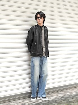 「BALLAST ARK（バラストアーク）のアイテム（その他アウター）」を使った、ARKnets STAFFさん（メンズ・181cm）の秋コーディネート