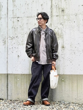 「BALLAST ARK（バラストアーク）のアイテム（ジャケット/アウター）」を使った、ARKnets STAFFさん（メンズ・169cm）の秋コーディネート