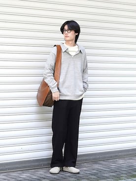 「BALLAST ARK（バラストアーク）のアイテム（パンツ）」を使った、ARKnets STAFFさん（メンズ・181cm）の秋コーディネート