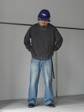「marka（マーカ）のアイテム（パンツ）」を使った、ARKnets STAFFさん（メンズ・175cm）の秋コーディネート