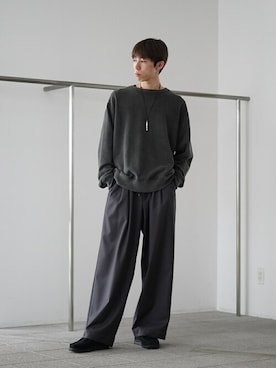 「marka（マーカ）のアイテム（スウェット）」を使った、ARKnets STAFFさん（メンズ・177cm）の秋コーディネート