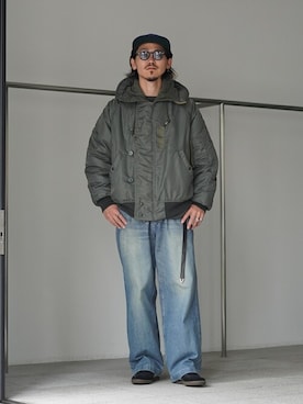 「marka（マーカ）のアイテム（ジャケット/アウター）」を使った、ARKnets STAFFさん（メンズ・175cm）の秋コーディネート