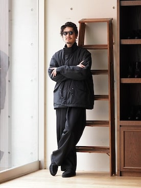 「コート」｜「アイテム（モッズコート）」を使った、ARKnets STAFFさん（メンズ・175cm）の秋コーディネート