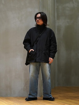 「コート」｜「アイテム（モッズコート）」を使った、ARKnets STAFFさん（メンズ・169cm）の秋コーディネート