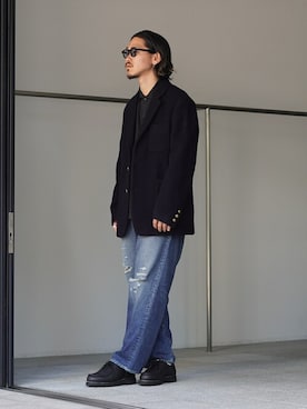 「marka（マーカ）のアイテム（ジャケット/アウター）」を使った、ARKnets STAFFさん（メンズ・175cm）の秋コーディネート