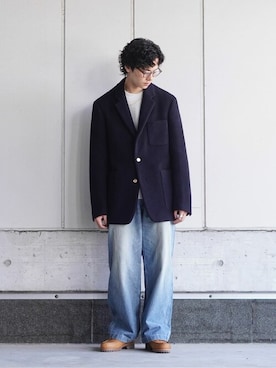 「marka（マーカ）のアイテム（ジャケット/アウター）」を使った、ARKnets STAFFさん（メンズ・170cm）の秋コーディネート