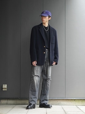 「marka（マーカ）のアイテム（ジャケット/アウター）」を使った、ARKnets STAFFさん（メンズ・177cm）の秋コーディネート