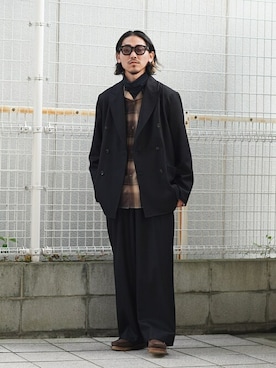「marka（マーカ）のアイテム（ジャケット/アウター）」を使った、ARKnets STAFFさん（メンズ・175cm）の冬コーディネート