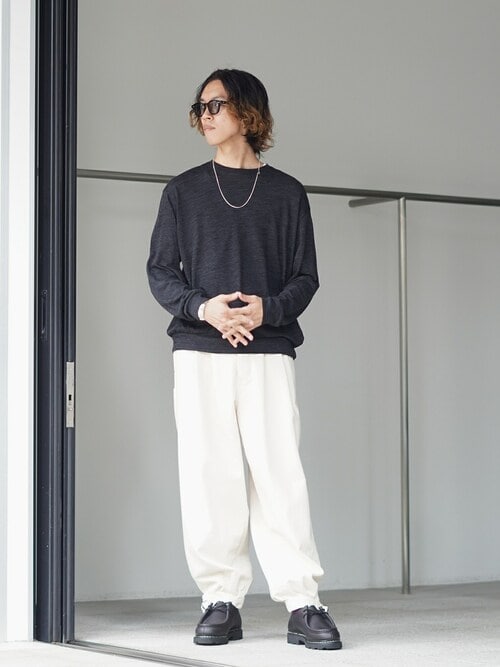 marka CREW NECK sp120’s wool cotton knit 楽天市場】[SALE]marka : CREW NECK - sp120's wool cotton knit